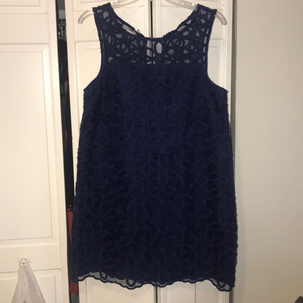 Mud pie navy dress size m